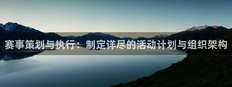 赛事策划与执行：制定详尽的活动计划与组织架构